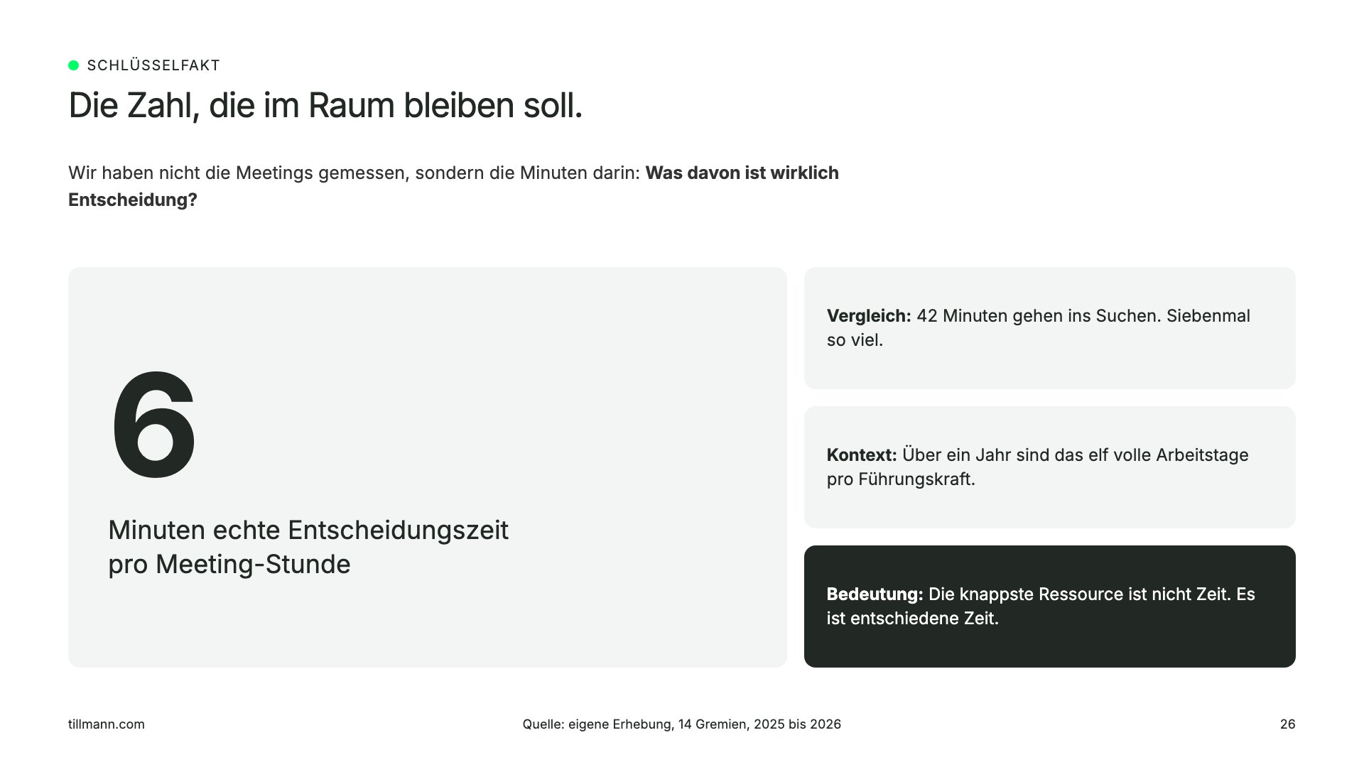 Handout mit einer Kennzahl und erklärenden Karten.